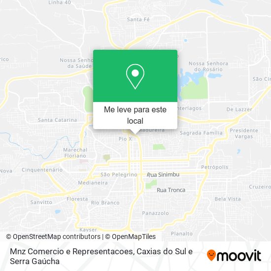 Mnz Comercio e Representacoes mapa