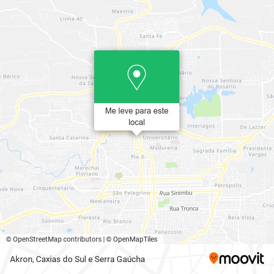 Akron mapa