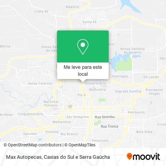 Max Autopecas mapa