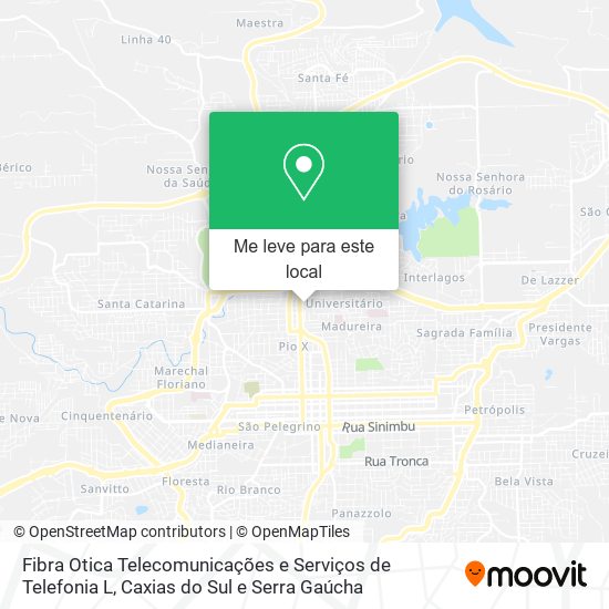 Fibra Otica Telecomunicações e Serviços de Telefonia L mapa