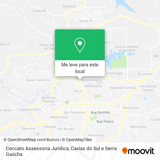 Ceccato Assessoria Jurídica mapa