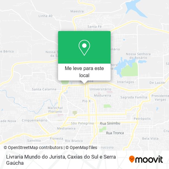 Livraria Mundo do Jurista mapa