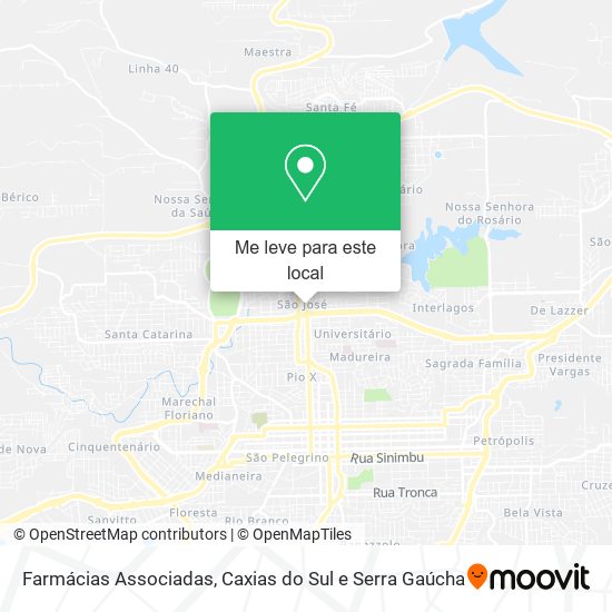 Farmácias Associadas mapa