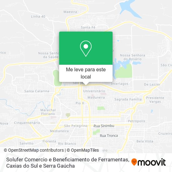 Solufer Comercio e Beneficiamento de Ferramentas mapa