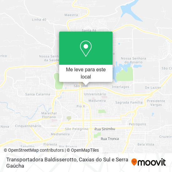 Transportadora Baldisserotto mapa