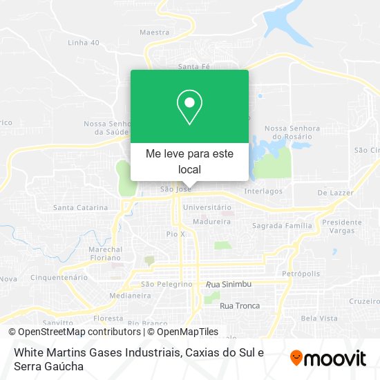 White Martins Gases Industriais mapa