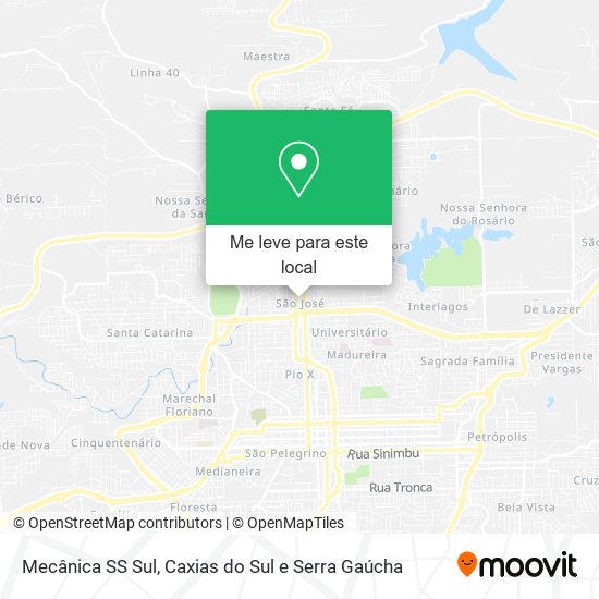 Mecânica SS Sul mapa