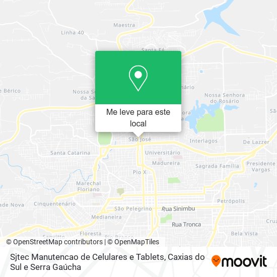 Sjtec Manutencao de Celulares e Tablets mapa