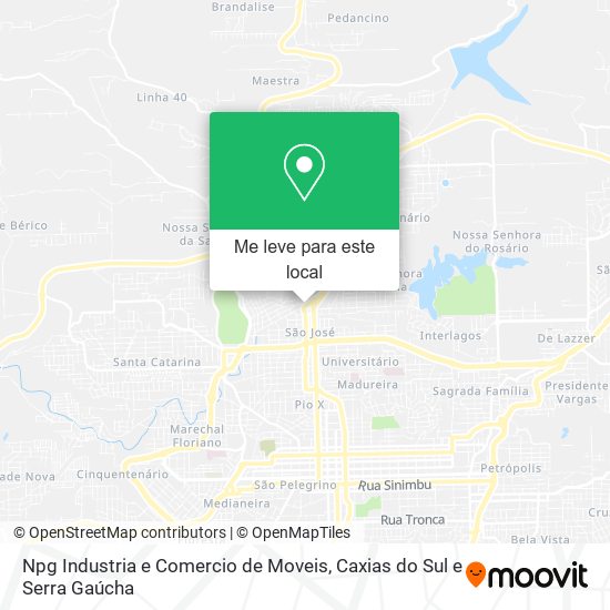 Npg Industria e Comercio de Moveis mapa