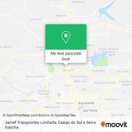 Jamef Transportes Limitada mapa