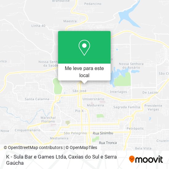 K - Sula Bar e Games Ltda mapa