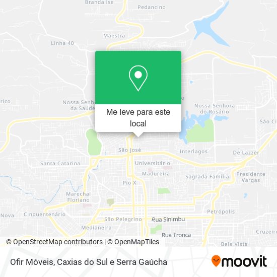 Ofir Móveis mapa