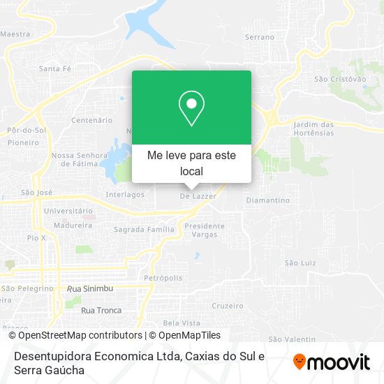 Desentupidora Economica Ltda mapa