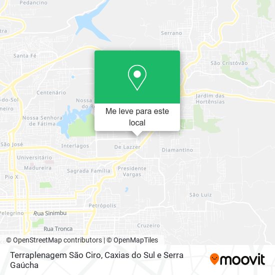 Terraplenagem São Ciro mapa