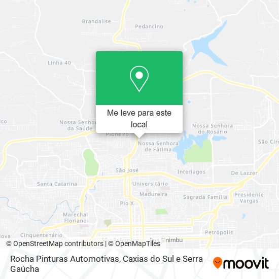 Rocha Pinturas Automotivas mapa