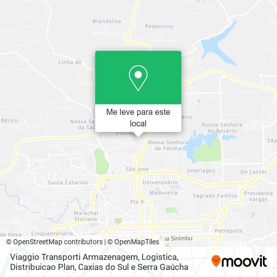 Viaggio Transporti Armazenagem, Logistica, Distribuicao Plan mapa