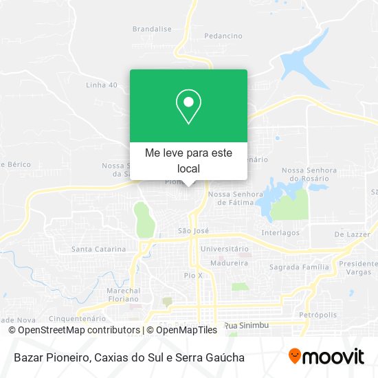 Bazar Pioneiro mapa