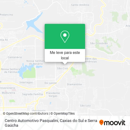 Centro Automotivo Pasqualini mapa