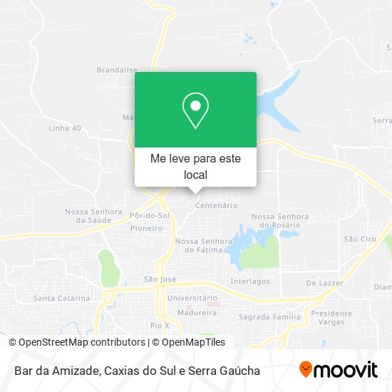 Bar da Amizade mapa