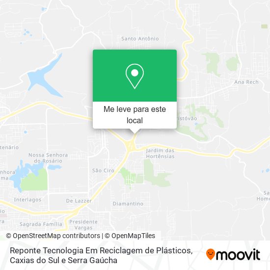 Reponte Tecnologia Em Reciclagem de Plásticos mapa