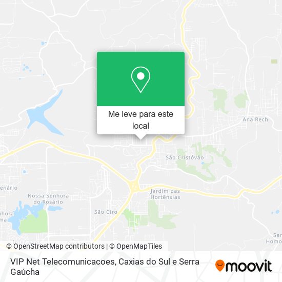 VIP Net Telecomunicacoes mapa