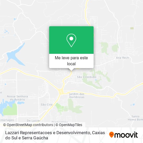 Lazzari Representacoes e Desenvolvimento mapa