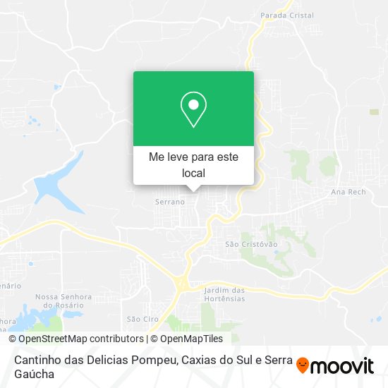 Cantinho das Delicias Pompeu mapa