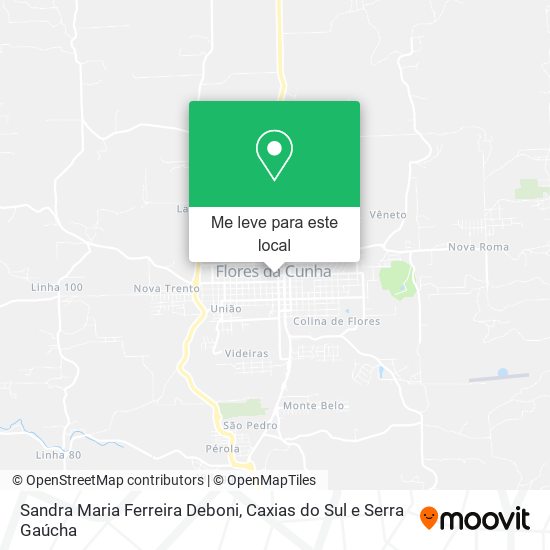 Sandra Maria Ferreira Deboni mapa