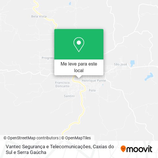 Vantec Segurança e Telecomunicações mapa