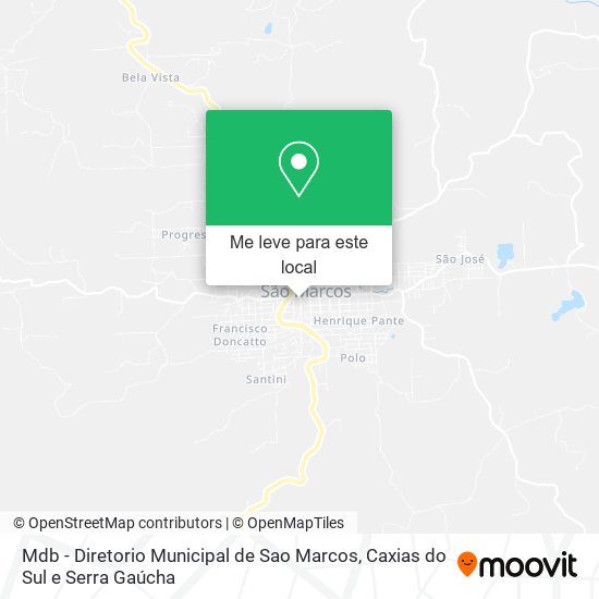 Mdb - Diretorio Municipal de Sao Marcos mapa