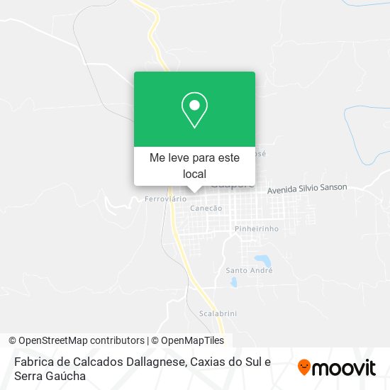 Fabrica de Calcados Dallagnese mapa