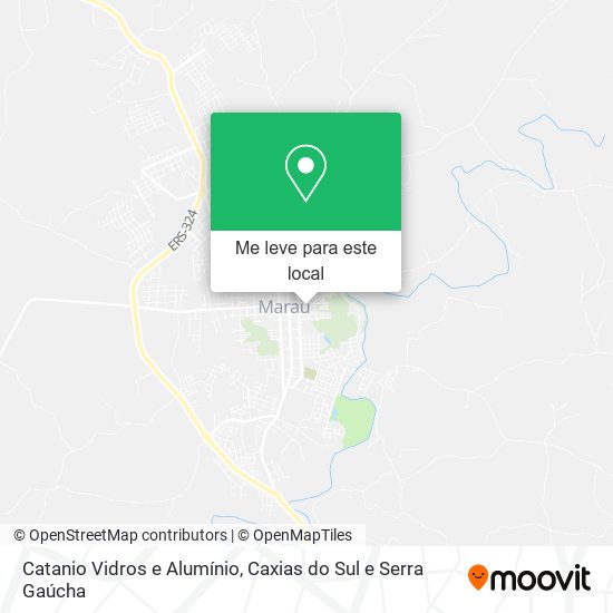 Catanio Vidros e Alumínio mapa