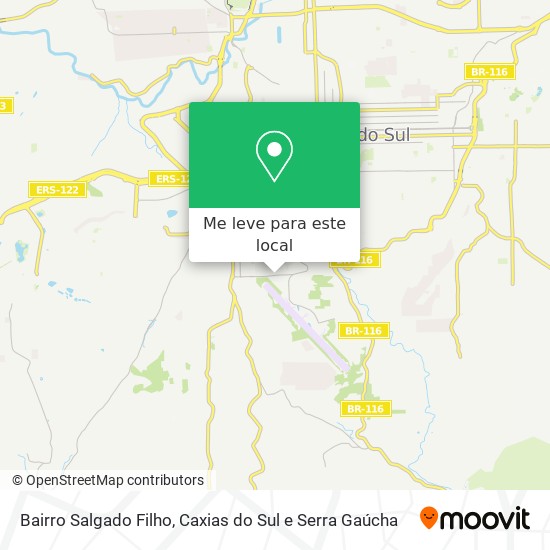 Bairro Salgado Filho mapa