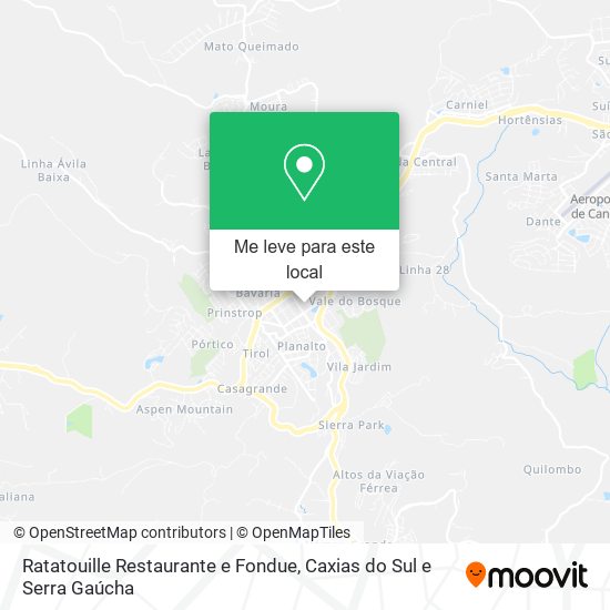 Ratatouille Restaurante e Fondue mapa
