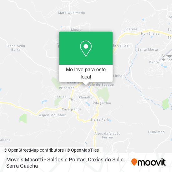 Móveis Masotti - Saldos e Pontas mapa