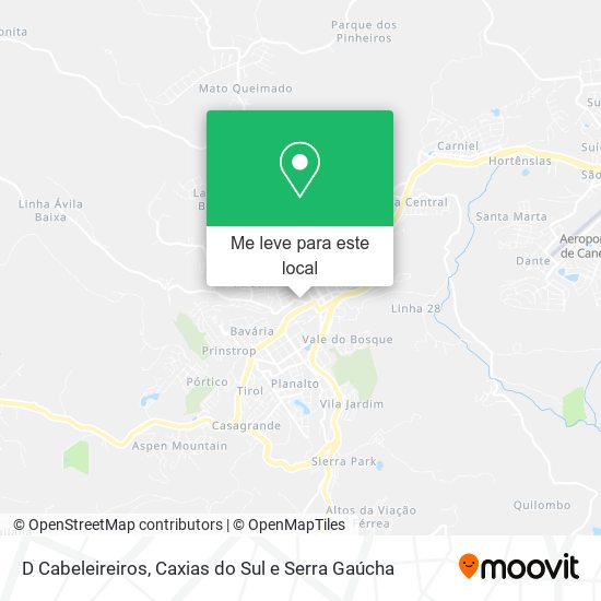 D Cabeleireiros mapa
