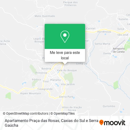 Apartamento Praça das Rosas mapa
