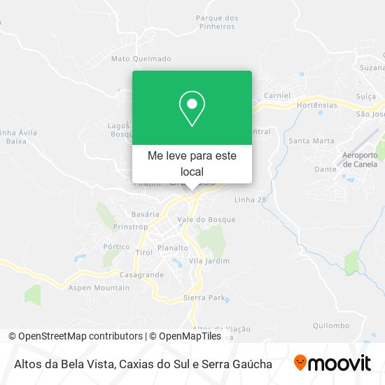 Altos da Bela Vista mapa