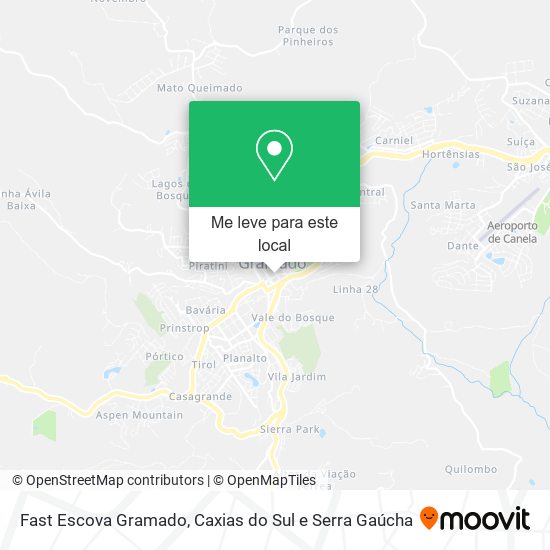 Fast Escova Gramado mapa
