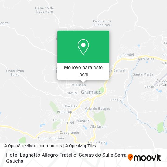 Hotel Laghetto Allegro Fratello mapa