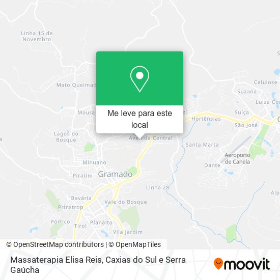 Massaterapia Elisa Reis mapa