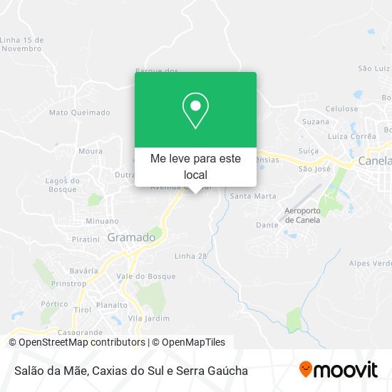 Salão da Mãe mapa