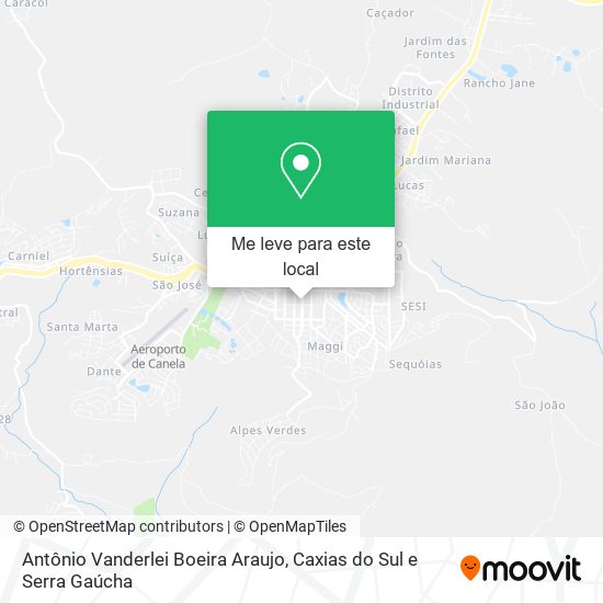 Antônio Vanderlei Boeira Araujo mapa