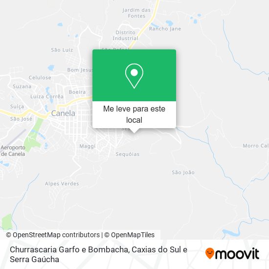Churrascaria Garfo e Bombacha mapa