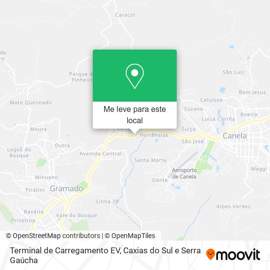 Terminal de Carregamento EV mapa