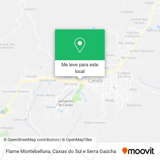 Flame Montebelluna mapa