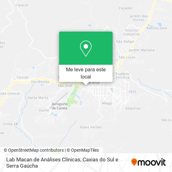 Lab Macan de Análises Clínicas mapa