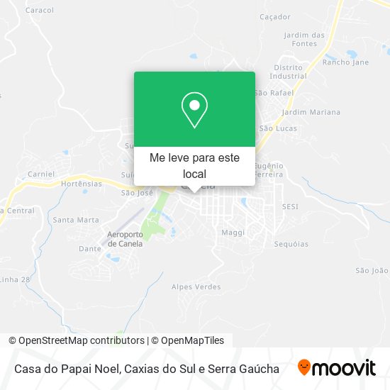 Casa do Papai Noel mapa
