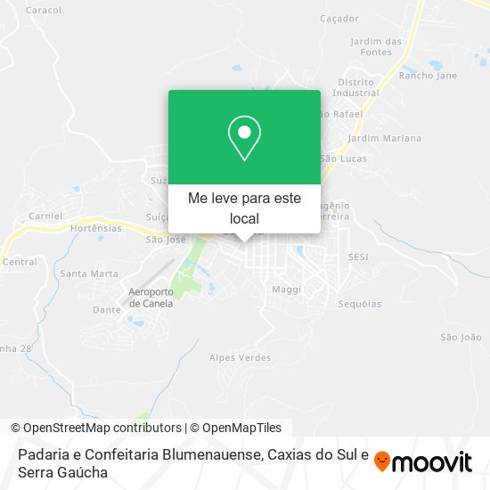 Padaria e Confeitaria Blumenauense mapa