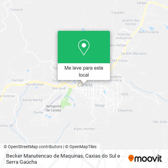 Becker Manutencao de Maquinas mapa